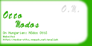 otto modos business card